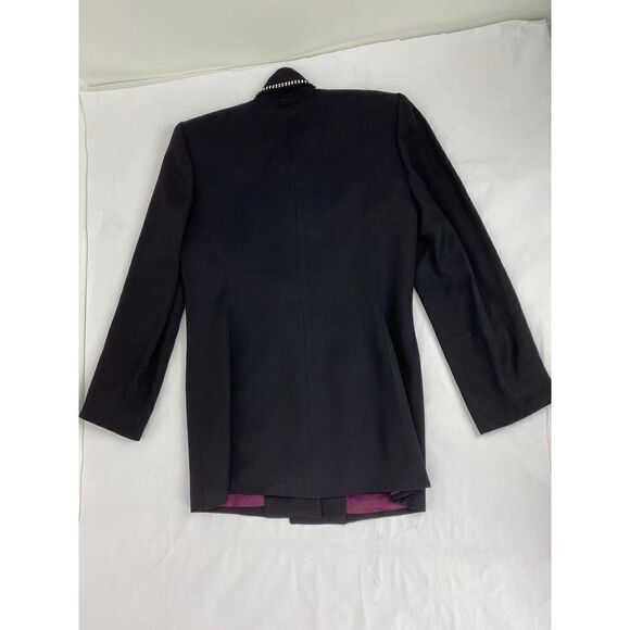 Vintage Criscione New York Blazer Bejeweled Nineties 1990s Black - Size Medium - Picture 3 of 12